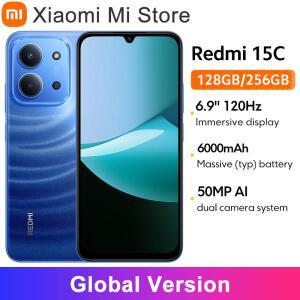 글로벌 버전 샤오미 레드미 15C 스마트폰 50MP 메인 카메라 120Hz 6.9인치 도트 드롭 디스플레이 33W 미디