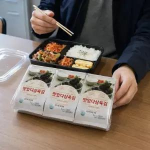 재래김 도시락김 4g x 3봉 x 24팩 천일염 식탁김 밥반찬 박스