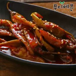 푸디헤븐 구첩반찬 아삭하고 매콤달콤한 아삭 고추무침 1kg+1kg