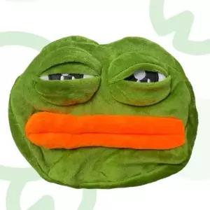 ( )슬픈 개구리 페페 페이스 인형 크로스백 보조가방 소풍가방 보조가방 어린이 캐릭터가방 개구리 아동