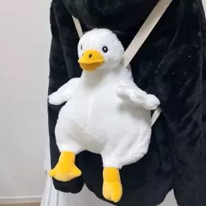 ( )오리 인형가방 귀여운 학생 털 인싸 선물 백팩