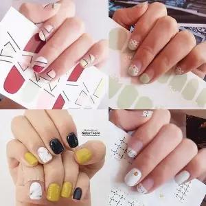 고품질 컬러라인네일스티커 3초 붙이는네일 셀프 패디네일 네일케어 간단네일 (W1C567F)