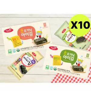 베베스트 처음먹는 아이 김 칼슘 10봉 + 퓨어 10봉X10