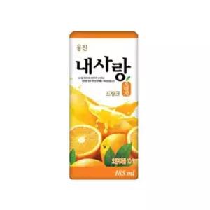 웅진 내사랑 오렌지 드링크 185ml x 7개