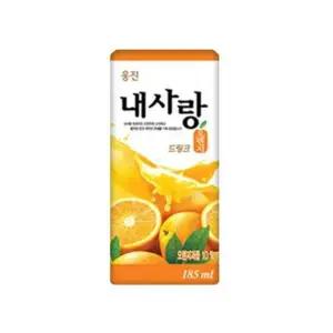웅진 내사랑 오렌지 드링크 185ml x 6개