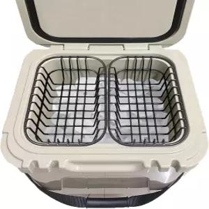 YETI Roadie 24와 호환되는 2팩 쿨러 바구니 건조 상품 와이어 랙 보관함은 작은 물품을 유지하고 과일을