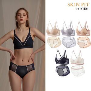 [비비안][VIVIEN] 비비안 스킨핏 노와이어브라 스킨컬렉션 여성속옷세트 10종