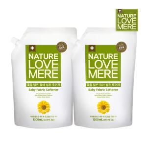 네이쳐러브메레 아기섬유유연제 국화 리필형 1300ml 2팩