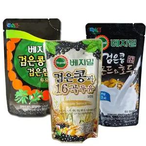정식품 베지밀 검은콩과 16곡 두유 [파우치] 190ml x45팩 아몬드와 호두 검은 참깨