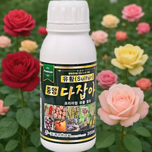 [모두싹판다]프리미엄 다잡아 300ml 장미 흰가루병 갈반 적성 검은무늬 흑성병 흑반병 탄저병 곰팡이 병 약