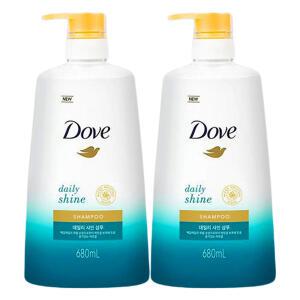 도브 데일리 샤인 샴푸 680ml 2개