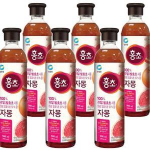 식초 대상 자몽 청정원 홍초 900ml x 6개