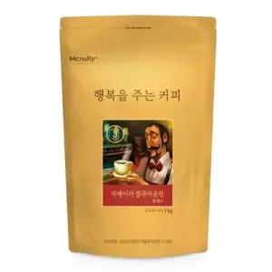 오피스디포 블루마운틴 원두커피 1kg 분쇄 한국맥널티