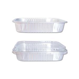 [기타]삼아 알루미늄 사각용기 612ml 용기만 100개 뚜껑선택