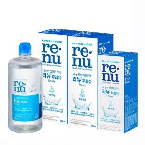 [바슈롬] 리뉴 후레쉬 500ml x 2개 + 후레쉬 355ml x 1개 소프트 렌즈 세척액