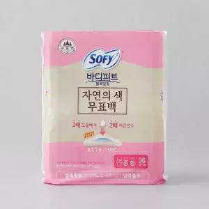 쏘피 바디피트 볼록맞춤 무표백 울트라슬림 중형 36p