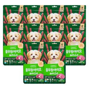 풀무원 아미오 자연담은 간식 칠면조 육포 50g 10개 / 강아지육포