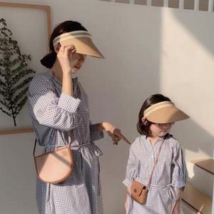 아동 성인 심플 지사 선캡 맘커플 썬캡 남아 여아 여름용 자외선차단 모자