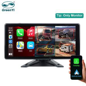 화물차 블랙박스 무선 호환 안드로이드 카플레이 자동 스마트 사각지대 레이더 BSD 알람 대시 DVR 터치 스크린 모니터 트럭 버스용 4CH 10 36 인치