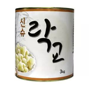 코우 신슈 캔락교 3kg 절임락교 일식반찬 대용량