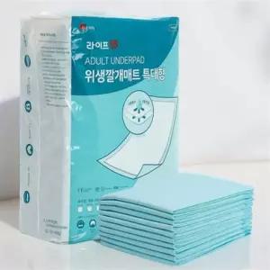 디메트 위생 성인 어른 노인 방수 침대 안심 깔개 매트 10개입