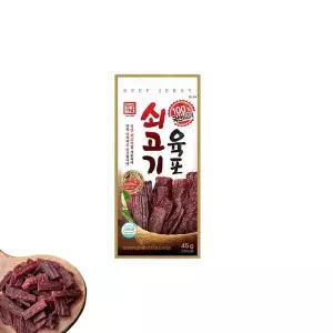한성 국산 쇠고기육포 45g / 소고기육포 안주 간식