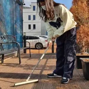 물세척고무비빗자루 EVA 고무비 매직 빗자루 화이트 청소 머리카락 밀대 (WFIFG4F)