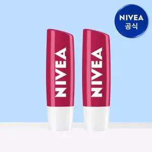 니베아 립케어 체리 샤인 4.8g 2개