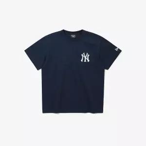 [롯데백화점]뉴에라 [뉴에라키즈] 15161504 MLB 뉴욕 양키스 하프톤 티셔츠 네이비