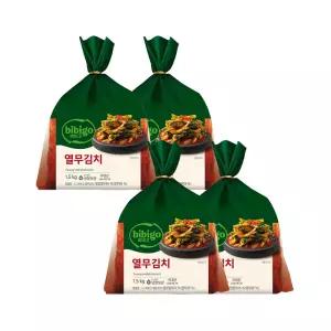 비비고 열무김치 1.5kg x4개