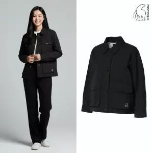 [백화점출고] 노르디스크 바람막이 여성 필드 자켓 블랙 경량 방수 세미 크롭 간절기 숏 점퍼