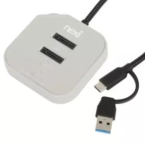 USB3.2 NVMe 리더기 M.2 SSD 외장 하드 복사기 USB C타입 크래들 복제 / 듀얼 도킹 스테이션 WISENX1658