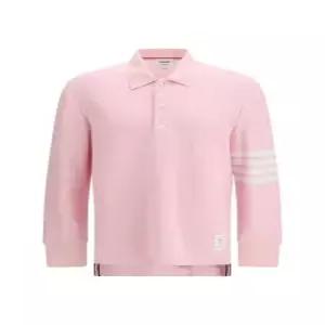 26SS 톰브라운 텍스쳐드 피케 4바 롱슬리브 폴로셔츠 MJP234A J0248 680 LIGHT PINK DOM