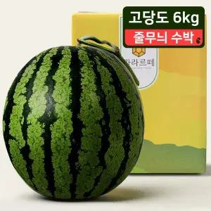 [라라르떼](센텀시티점)당도선별 고당도 수박 6kg / 원산지 : 경남 함안