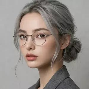 폴스미스 안경테 PSOP105 033 명품 무광 그레이 동그란 메탈테 여자 남자