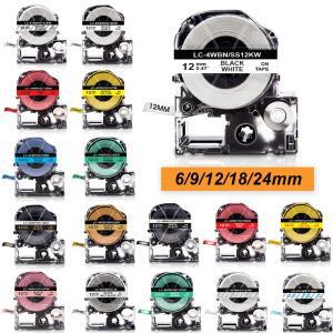 1pcs 12mm SS12KW 테이프 6/9mm 라벨 ST9KW ST6KW LK-4WBN ST12KW SC12YW SC12BW 엡손 LW-300 LW-400 라벨