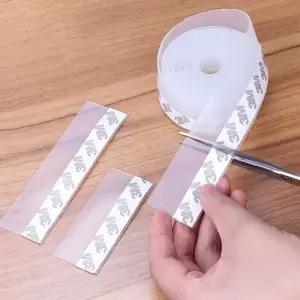 실리콘 문풍지 45mm 10m 창문 현관문 틈새 외풍차단 투명 방풍 테이프