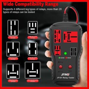 12V 24V 자동차 릴레이 테스터 4핀 5핀 범용 배터리 검사기 전자 LED 표시등