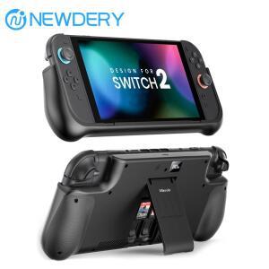 NEWDERY 닌텐도 스위치 2용 배터리 팩 외장 스테이션 10000mAh 백업 휴대용 충전기 케이스 조절 가능한 킥