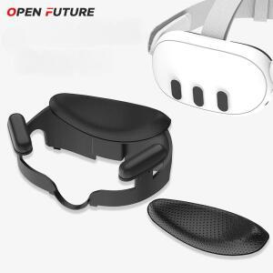 메타 퀘스트 3 통기성 페이스 마스크 VR 헤드 오픈 프레임 홀더 PU 교체 액세서리용