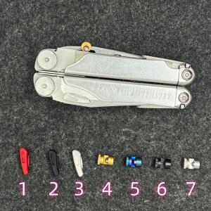 에어 해머 비트7가지 유형의 압정 푸시 나이프 버튼 엄지 그립 개조 부품 레더맨 웨이브 플러스 DIY 액세서