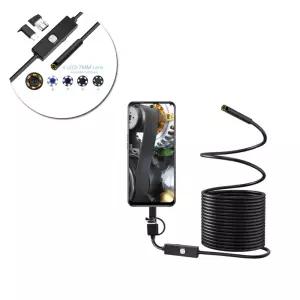 내시경카메라 2 미터 IP68 방수 USB C 타입 스마트폰용