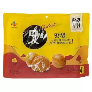 생활 맛밤 농산물 씨제이제일제당 240G 60Gx4입 밤 견과류 수앤서B2
