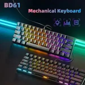 BD6 60 게이밍 기계식 키보드 6키 유선 커스텀 RGB 풀키 핫스왑 백라이트 게이밍/사무용