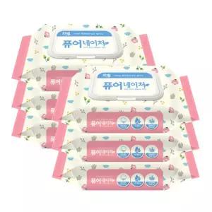 삼정펄프 퓨어네이처 물티슈 100매 6개