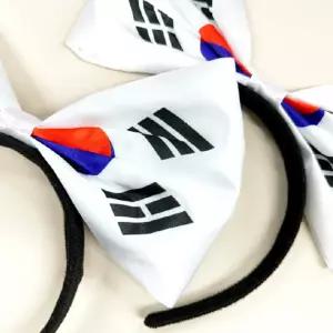 태극기 머리띠 야구 스포츠 축구 용품 응원도구 축구 도구 헤어악세사리 야구 체육대회 태극기