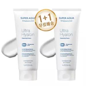 MISSHA 1+1 미샤 수퍼아쿠아 울트라 히알론 클렌징크림 200ml
