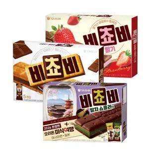 오리온 비쵸비125g+딸기 125g+말차쇼콜라 125g(총3개)