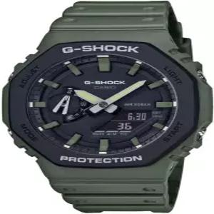 카시오 아날로그디지털 스포츠 쿼츠 남성 GShock GA2110SU3A