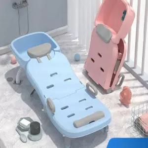 성인샴푸의자 접이식 간이샤워침대 노인머리감기 환자용 목욕의자 가정용 간병 이동식